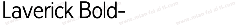 Laverick Bold字体转换